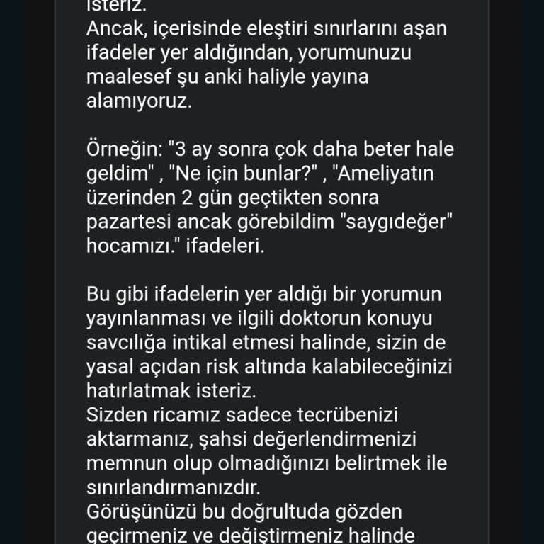 Olumsuz Görüşler Yayınlanmıyor