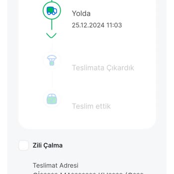 Teslimat Gecikmesi Ve İletişim Sorunu