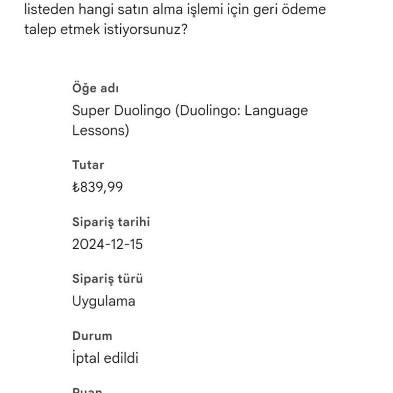 Duolingo İade Sorunu: Param Hala Yatmadı