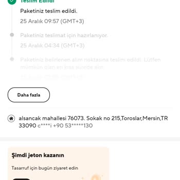 Yanlış Adrese Teslim Edilen Kargo