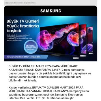 Samsung Kart Kampanyasında Yaşanan Mağduriyet