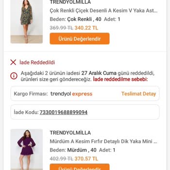 Trendyolmilla İade Sürecinde Eksik Ürün Problemi