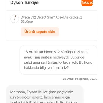 Eksik Gönderilen Ürün Ve Müşteri Hizmetleri Sorunu