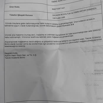Pierre Cardin Montun Astar Sorunu Ve Garanti Süreci