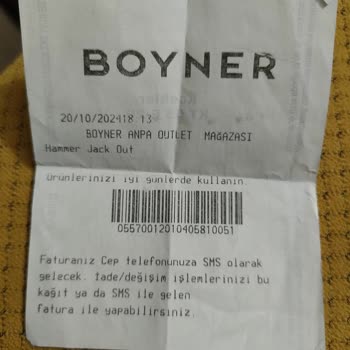Boyner'den Aldığım Çocuk Botunun Kalitesizliği Ve İade Süreci