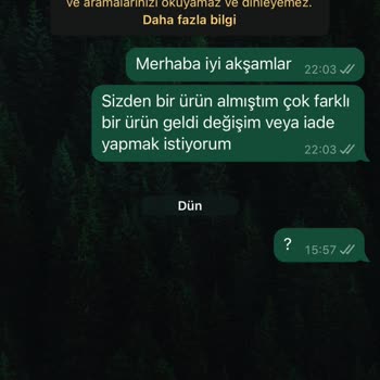 Yanlış Ürün Gönderimi Ve İletişim Sorunu