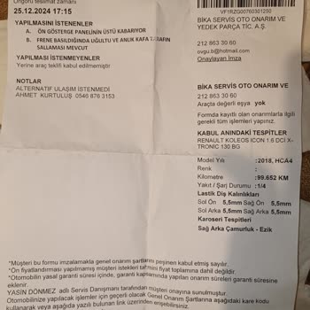 Renault Koleos'un Kronik Gösterge Sorunu Ve Yetersiz Müşteri Hizmeti