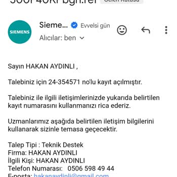Siemens Kaçak Akım Rölesi Tamir Sürecinde Yaşanan Mağduriyet