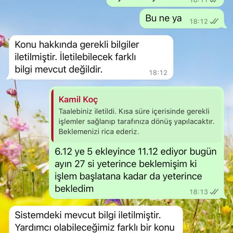 Kamil Koç'tan İade Edilmeyen Bilet Ücreti Sorunu