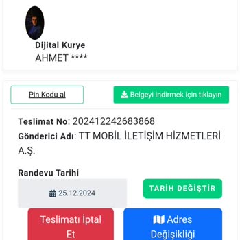 Dijital Kurye İle Teslimat Sorunu