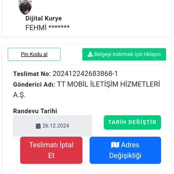 Dijital Kurye İle Teslimat Sorunu