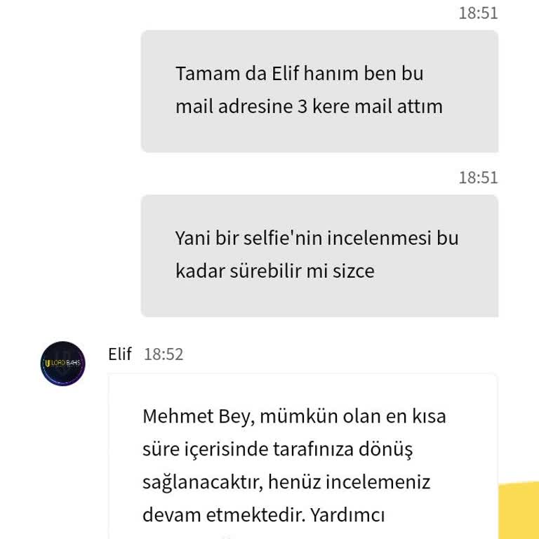 Uzayan Kimlik Doğrulama Süreci Ve İlgisiz Canlı Destek