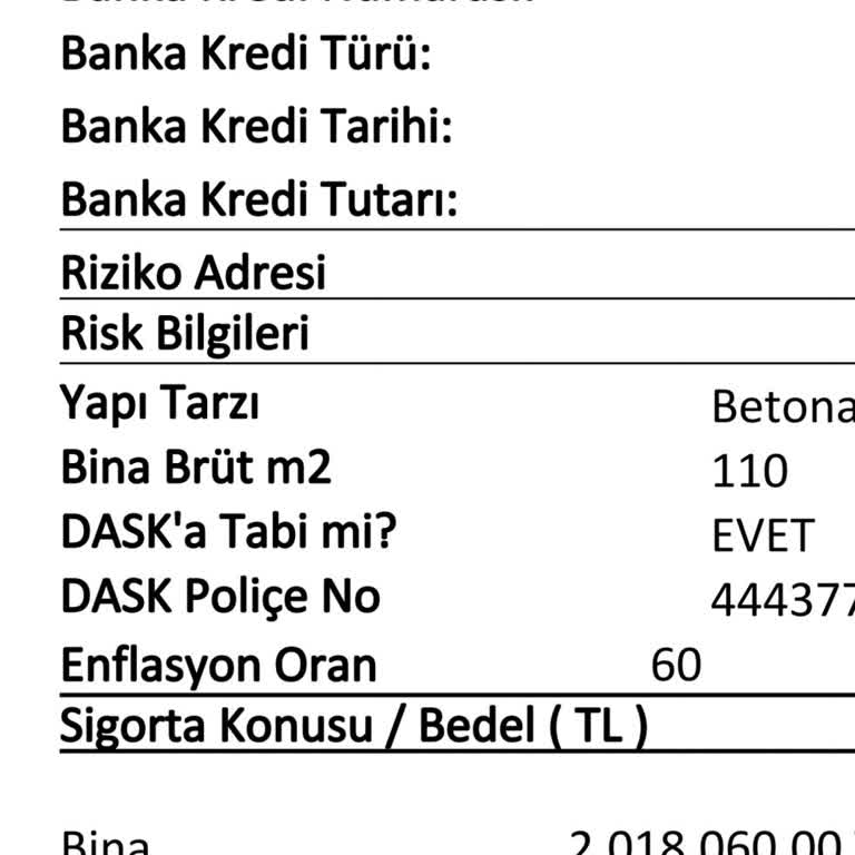 Ziraat Bankası Konut Sigortasında Enflasyon Şoku