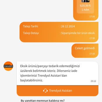 Eksik Ürün Ve Çelişkili İletişim Sorunu