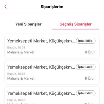 Yemeksepeti Market: İptal Edilen Siparişlerle Zaman Kaybı