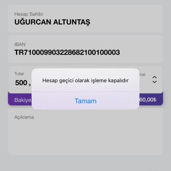 Kendi Paramı Kullanamıyorum!