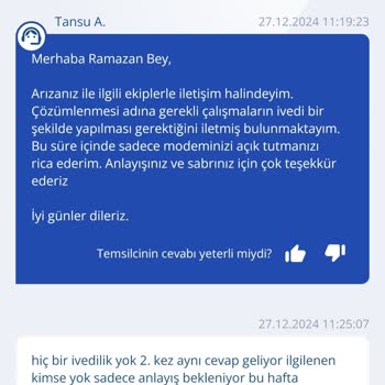 TurkNet'in İlgisizliği Ve Çözüm Eksikliği