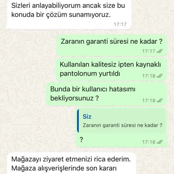 Zara'da Kalitesiz Ürün Ve Yetersiz Müşteri Hizmeti Deneyimi