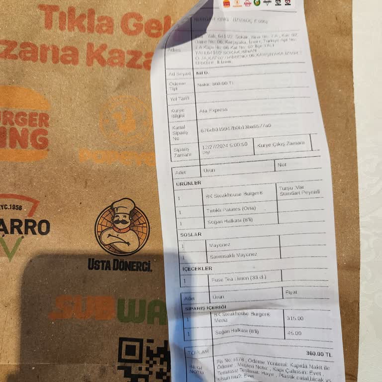 Geç Gelen Sipariş Ve Ulaşılamayan Restoran