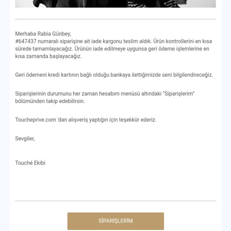 Touche Prive İade Sürecinde Gecikme