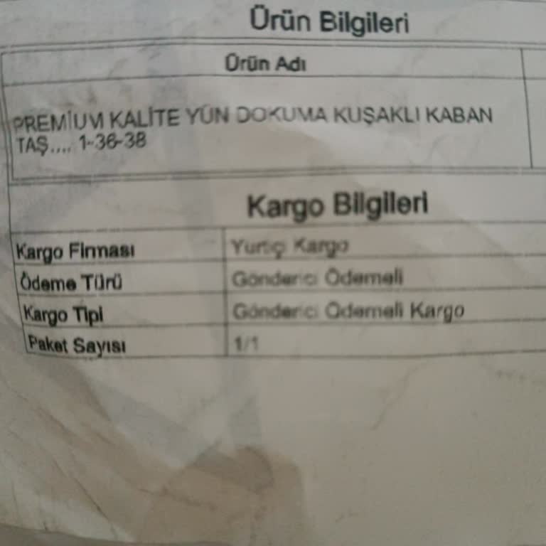 Yanlış Beden Ve Ulaşılmaz Müşteri Hizmetleri