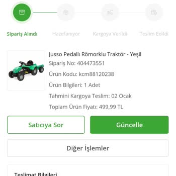Stokta Olmayan Ürünler Satışta!