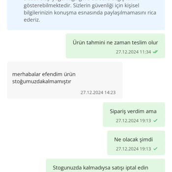 Stokta Olmayan Ürünler Satışta!