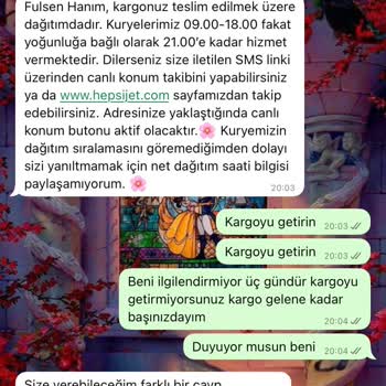 Kayıp Kargo Ve İlgisiz Hizmet