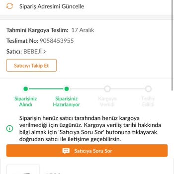 Tedarik Edilemeyen Ürün Ve İptal Sorunu