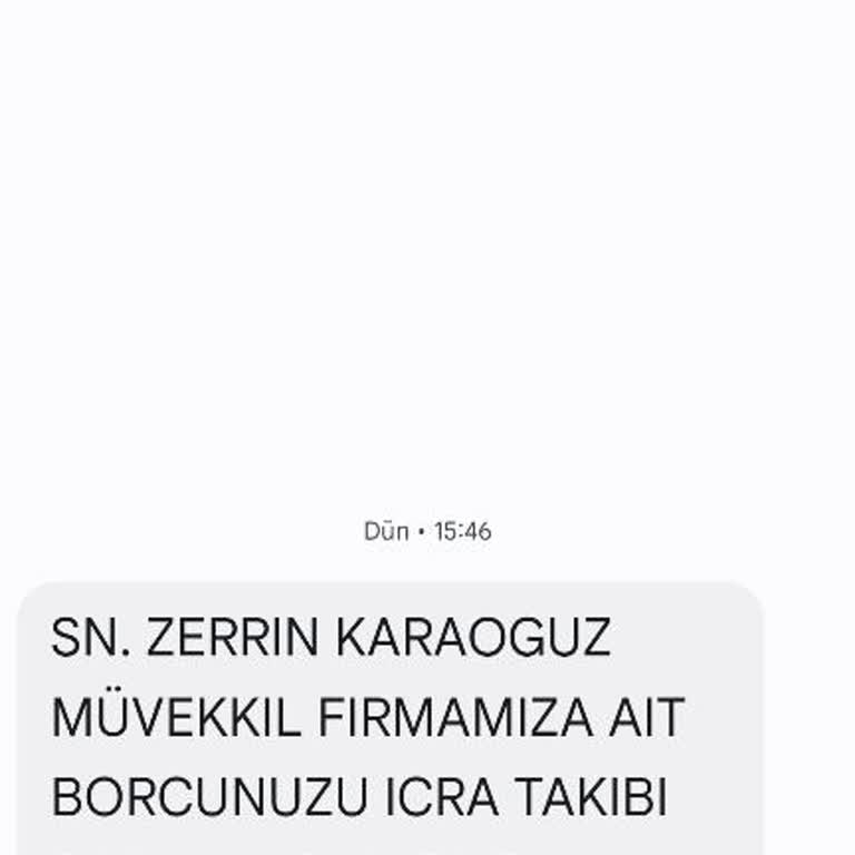 Yanıltıcı Borç Mesajı Ve Hukuksuz İddialar