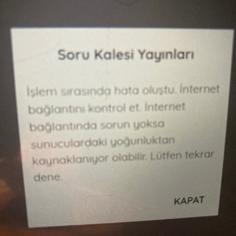 Sürekli Kapanan Video Çözüm Uygulaması Sorunu
