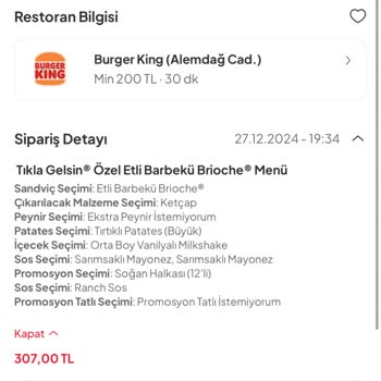 Online Yemek Siparişinde Sürekli Gecikme Ve İptal Sorunu