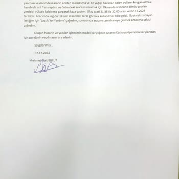 Sigorta Şirketi İle Yaşanan Hasar Karşılama Sorunu