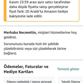 Amazon İade Sözünü Tutmadı: Fiyat Farkı Hediye Çeki Gelmedi