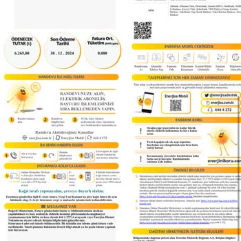 Kullanılmayan Dükkan İçin Haksız Elektrik Faturası