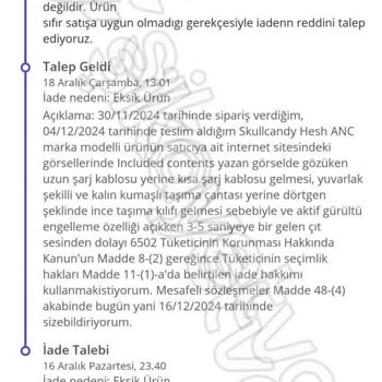 Trendtek Yanıltıcı Görseller Ve Eksik Ürün İçeriği Mağduriyeti