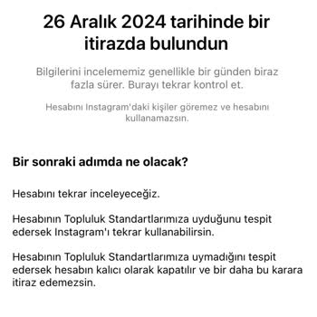 Instagram Hesabım Askıya Alındı: Mağduriyetimin Giderilmesini İstiyorum