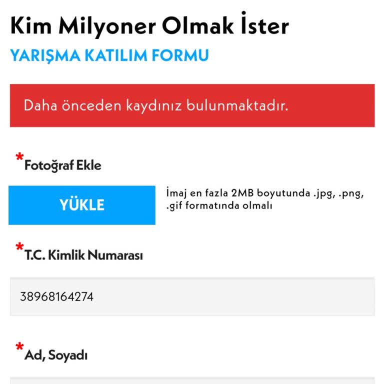 Başvuru Güncelleme Sorunu: İletişim Bilgileri Engeli