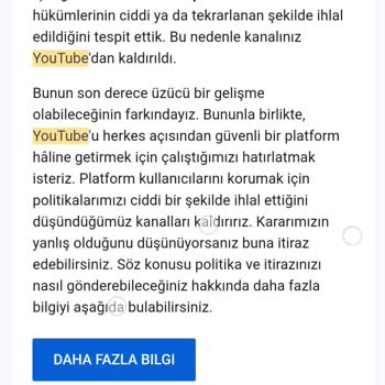 Telif Hakkı İhlali Nedeniyle Kapanan Youtube Kanalıma Çözüm Arıyorum
