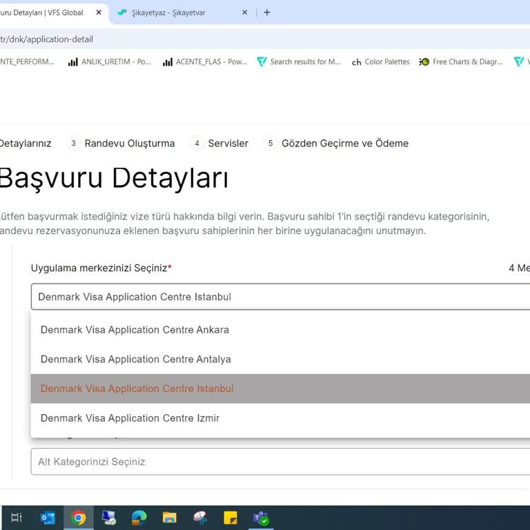 VFS Global Randevu Sisteminde Hollanda Seçeneği Sorunu