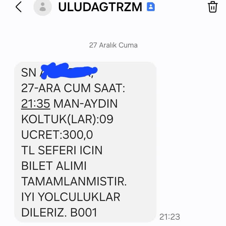 Uludağ Turizm Ve Obilet'in Sorumluluk Eksikliği