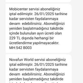 Vodafone Abonelik Sorunu Ve Ücret Kesintileri