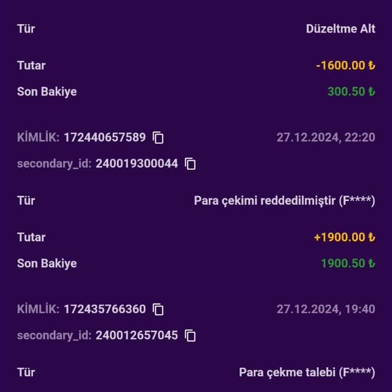 Kazancım Hesabımdan Silindi!