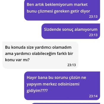 Getir'de Yanlış Sipariş Ve İade Sorunu
