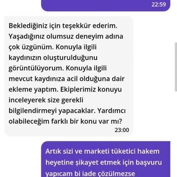 Getir'de Yanlış Sipariş Ve İade Sorunu