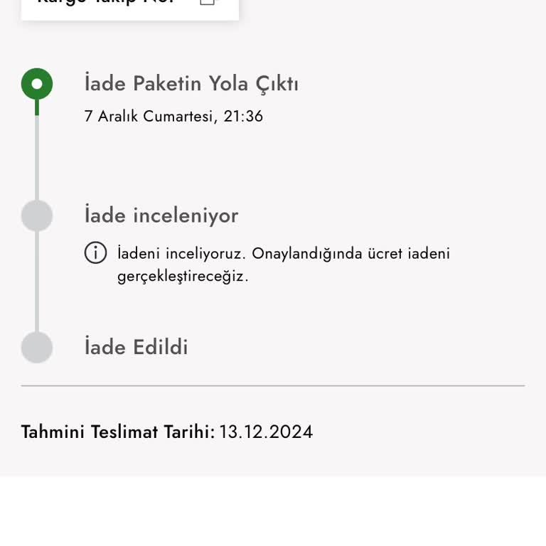 Boyner İade Kodu Engeli