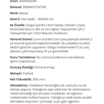 Göçük Yatak Sorunu Ve Müşteri Hizmetleri Hayal Kırıklığı