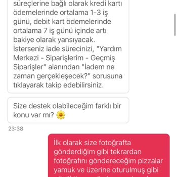 Yanlış Ve Bozuk Pizza Siparişi Mağduriyeti