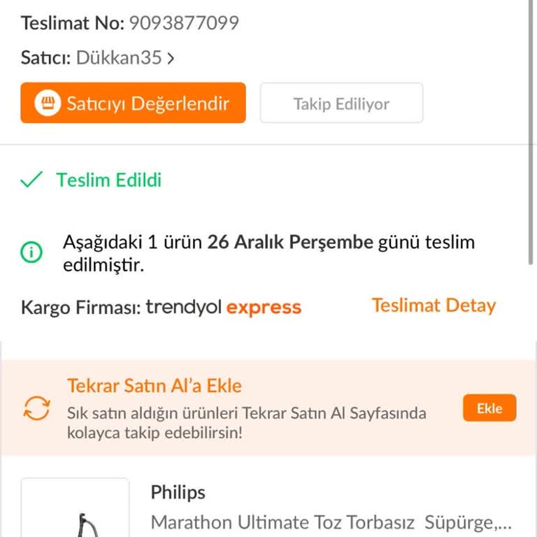 Teslim Edilen Ürünün Faturası Ulaşmadı