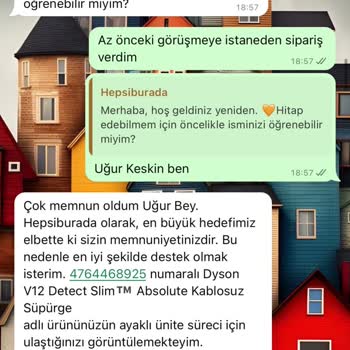 Dyson V12 Ayaklı Ünite Hediyesi Teslim Edilmedi